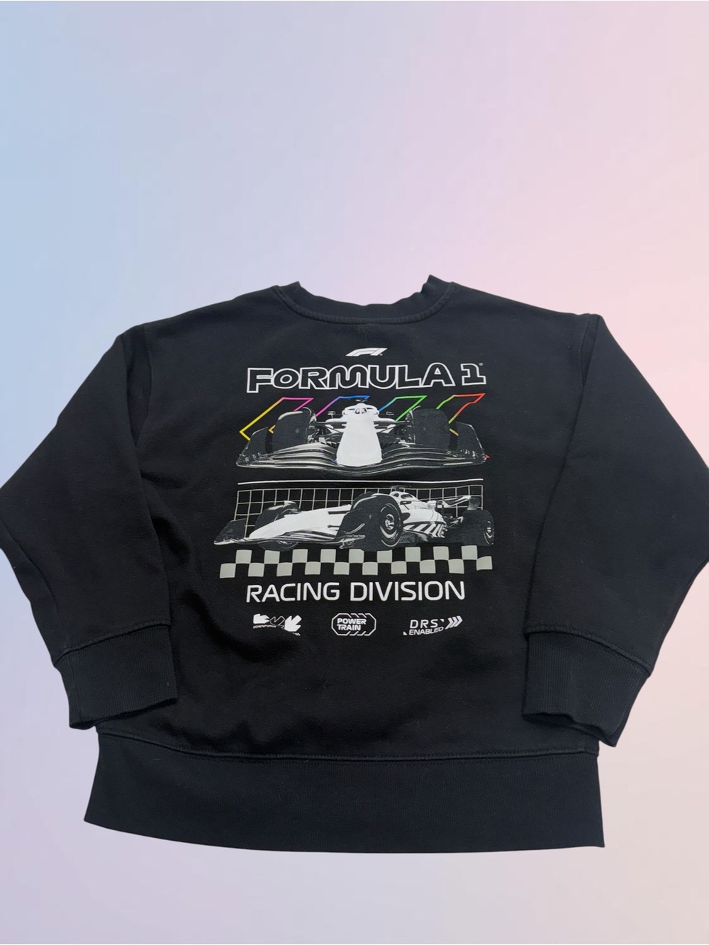FORMULA 1 Youth Medium (8) Black Crew Neck Sweatshirt